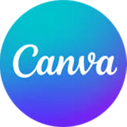 canva round logo