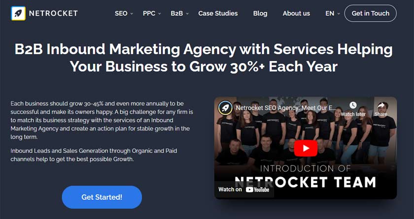 NETROCKET on page seo service