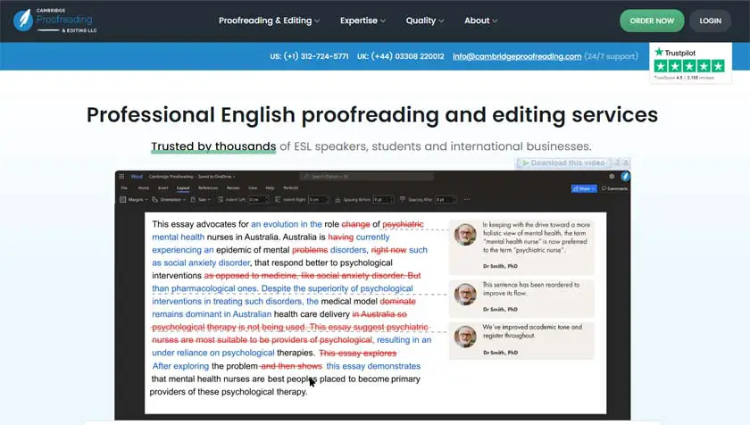 Cambridge Proofreading